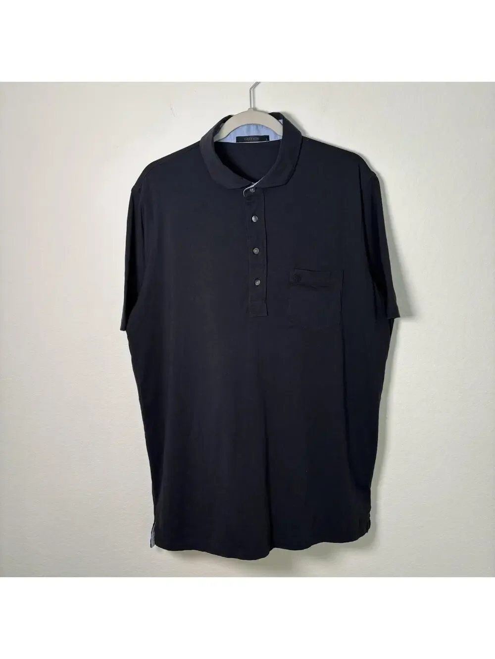 Greyson Golf Spirit Short Sleeve Chest Pocket Polo Black Men’s Size Large EUC